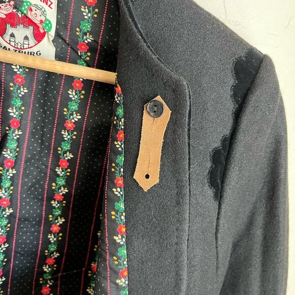 Original Lanz Salzburg 60s Vintage Austrian Wool Felted Scalloped Skirt Set - Picture 6 of 14